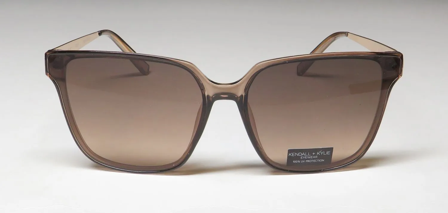 Kendall + Kylie Blkk5125 Roxy 651 Sunglasses Brown Crystal 66mm 3