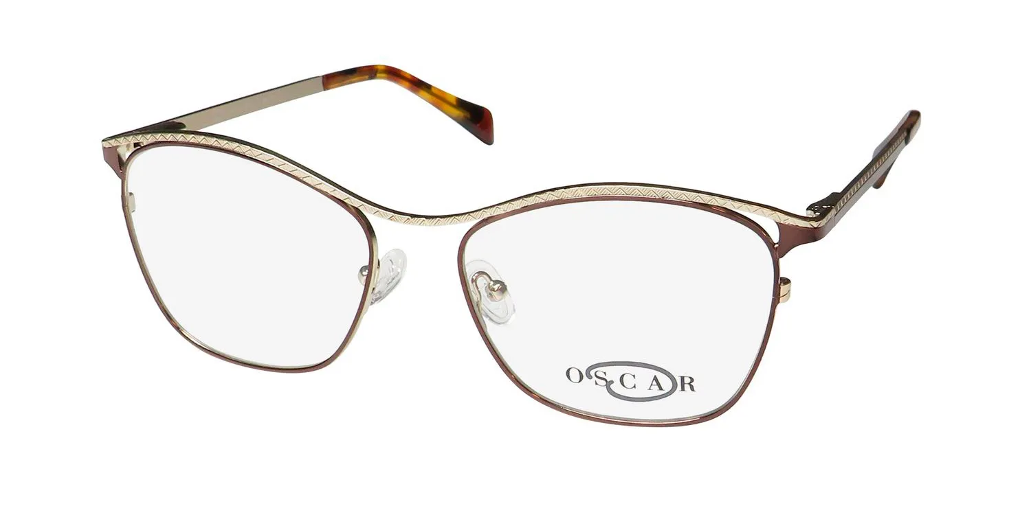 Oscar de la Renta Osl 748 210 Eyeglasses Brown 55mm