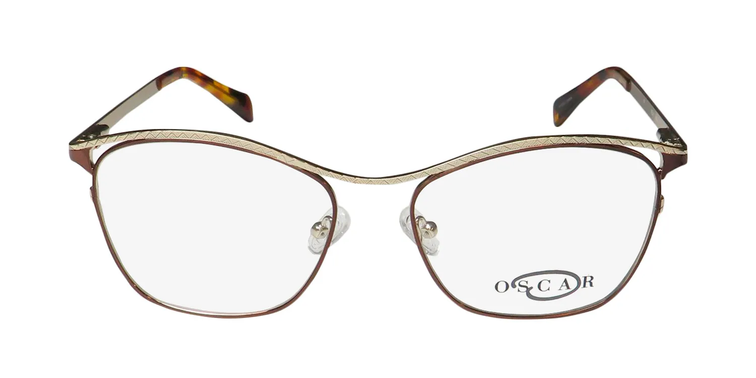 Oscar de la Renta Osl 748 210 Eyeglasses Brown 55mm 3