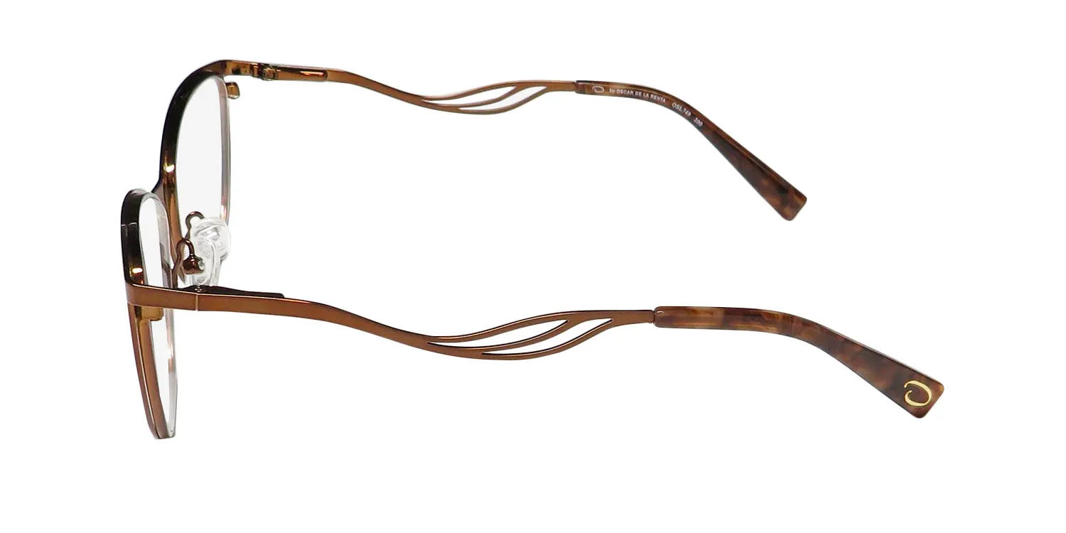 Oscar de la Renta Osl 749 200 Eyeglasses Brown 53mm 4