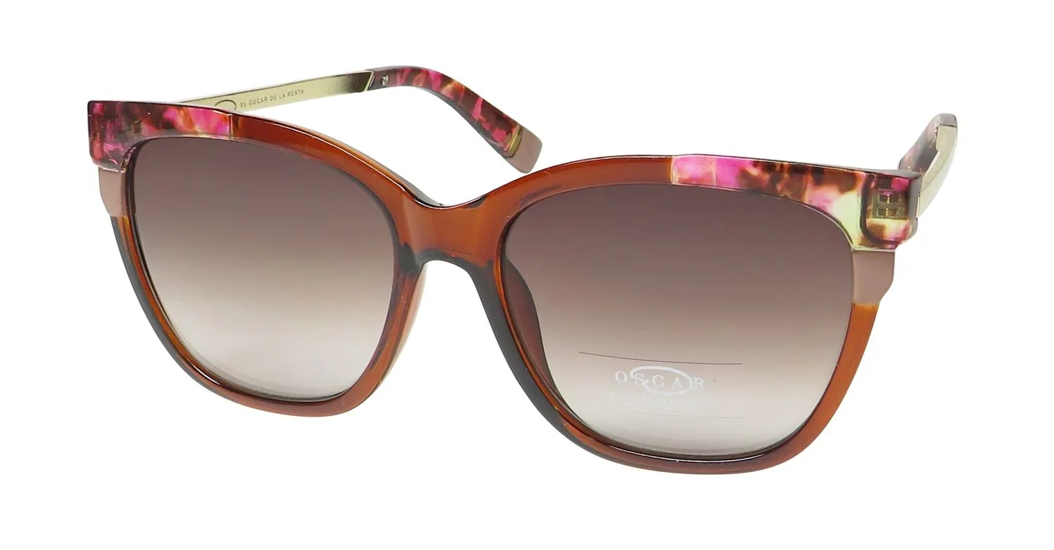 Oscar de la Renta Oscar 1368 200 Sunglasses Brown 55mm