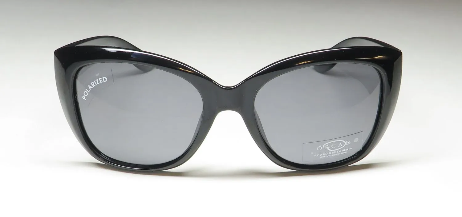 Oscar de la Renta Oscar 1342 001 Sunglasses Black 53mm 3