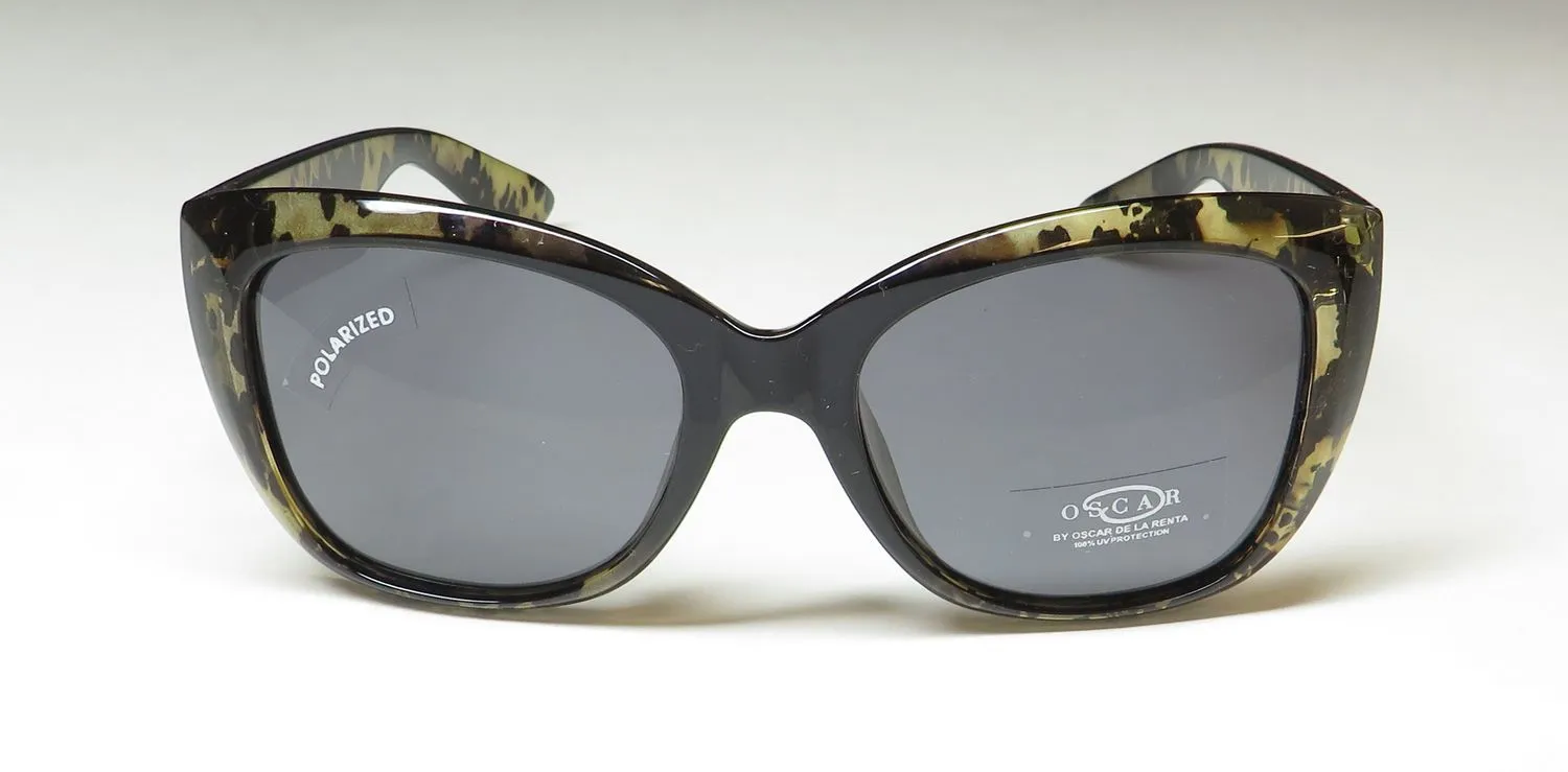 Oscar de la Renta Oscar 1342 004 Sunglasses Demi Black 53mm 3
