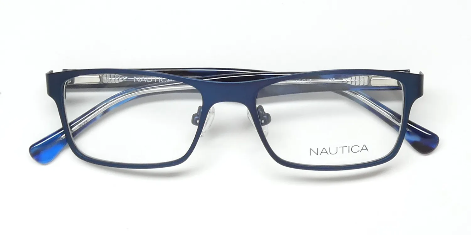 Nautica Nbo205 414 Eyeglasses Satin Navy 45mm 2