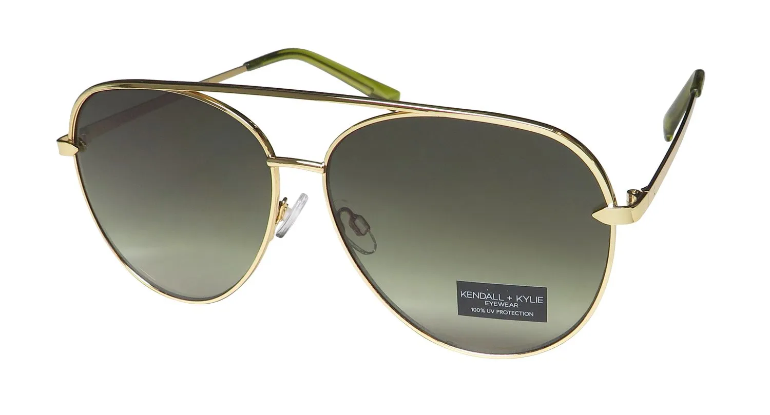 Kendall + Kylie Kk4084ce Toni 718 Sunglasses Light Gold 59mm Unisex