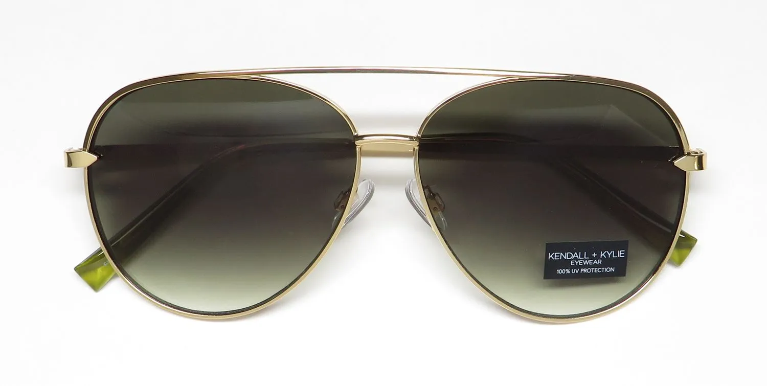Kendall + Kylie Kk4084ce Toni 718 Sunglasses Light Gold 59mm Unisex 2