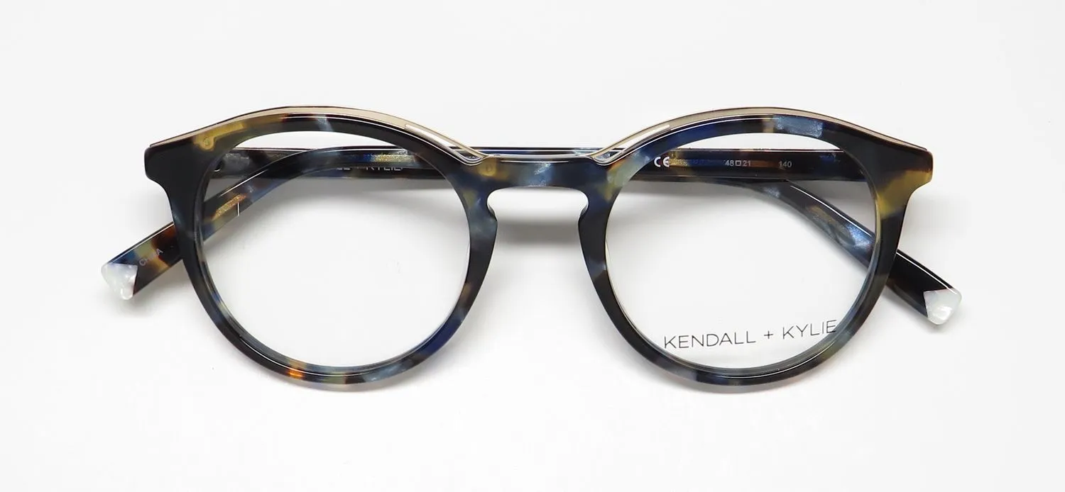 Kendall + Kylie Kko112 Noelle 423 Eyeglasses Blue Paradise 48mm 2