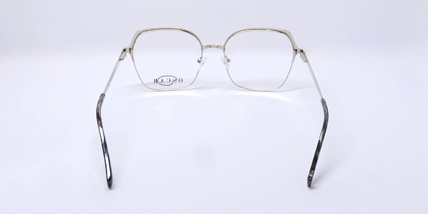 Oscar de la Renta Osl 777 002 Eyeglasses Satin Black 55mm 5