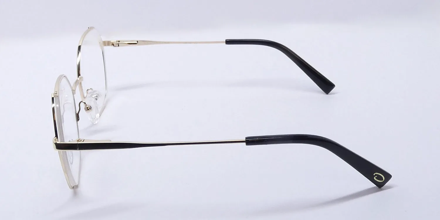 Oscar de la Renta Osl 774 718 Eyeglasses Shiny Light Gold 52mm 4