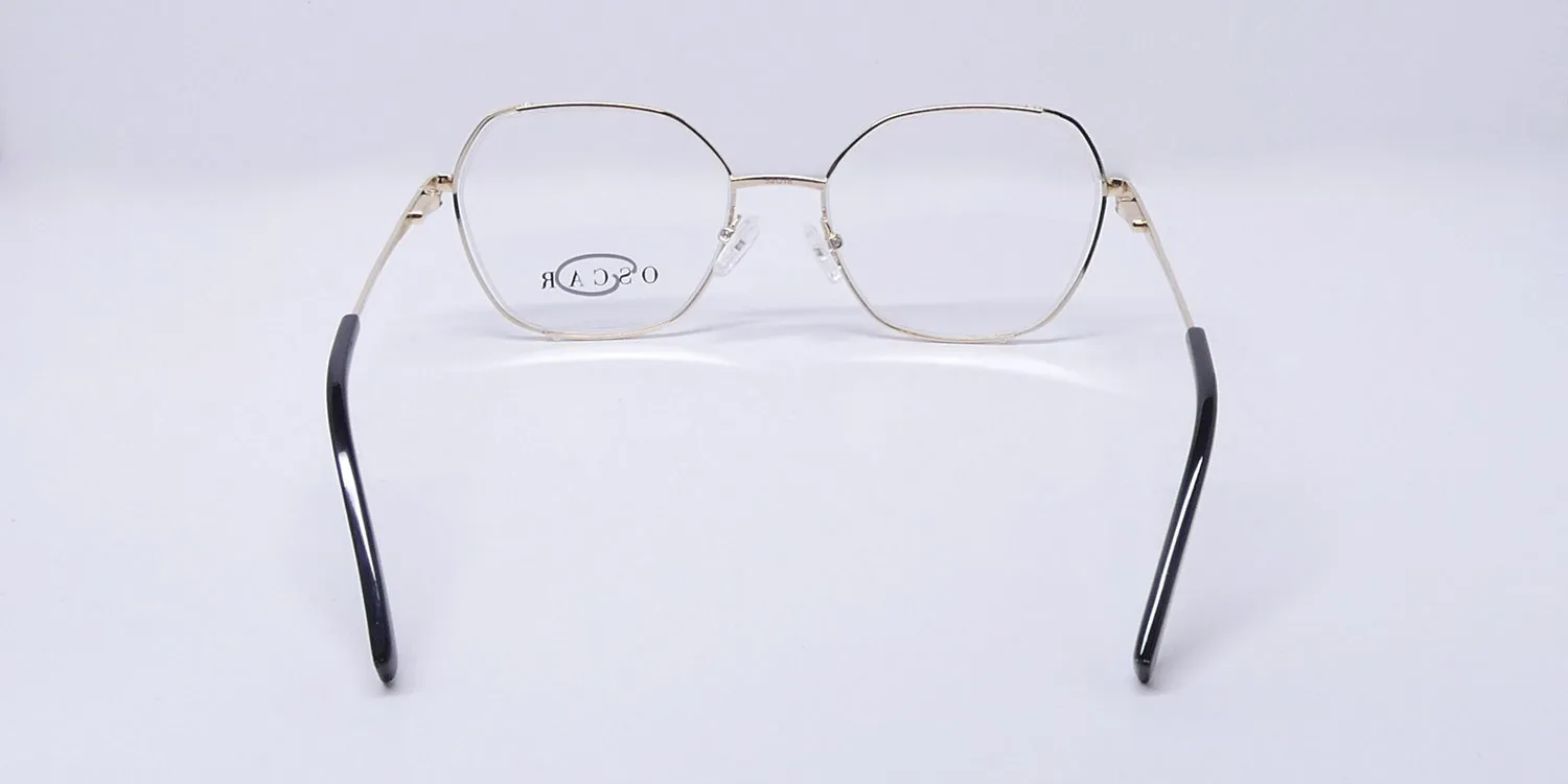 Oscar de la Renta Osl 774 718 Eyeglasses Shiny Light Gold 52mm 5