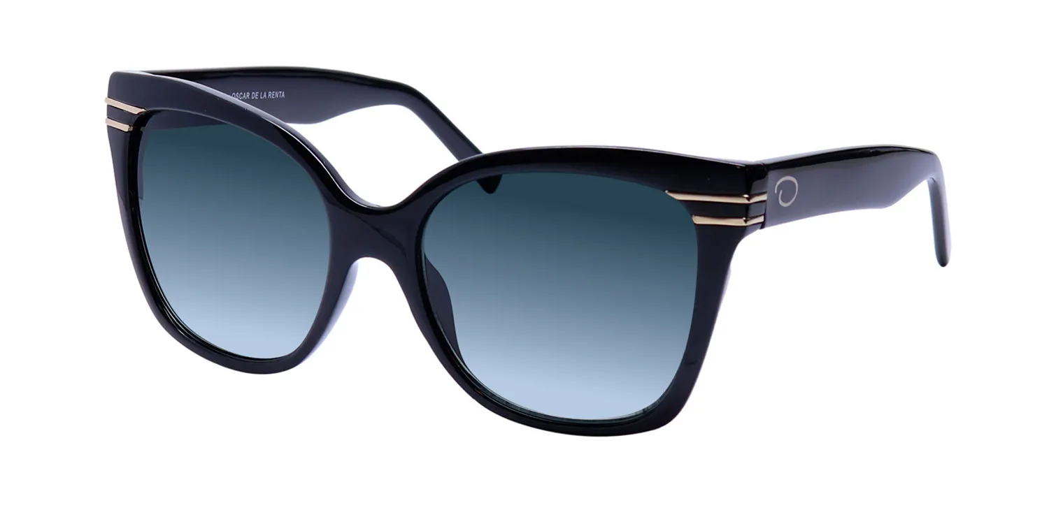 Oscar de la Renta Ssc6000 001 Sunglasses Black 55mm
