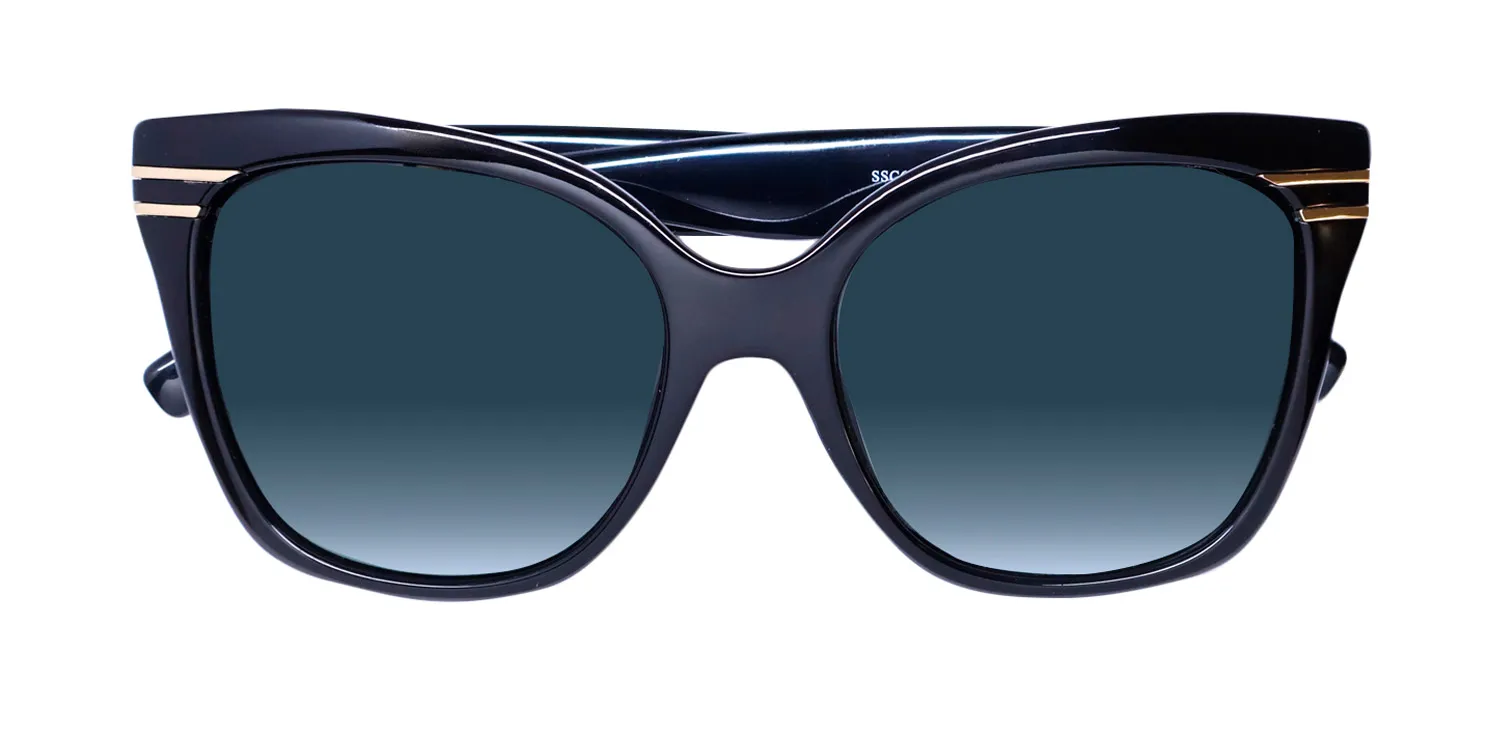 Oscar de la Renta Ssc6000 001 Sunglasses Black 55mm 2