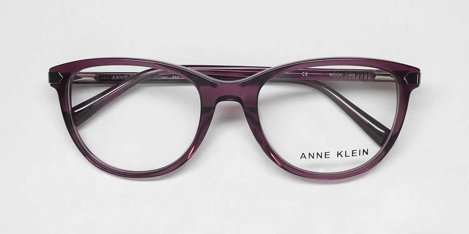 Anne Klein Ako901 513 Eyeglasses Crystal Purple 54mm 2