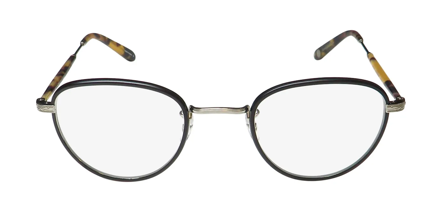 Garrett Leight Wiltern Blue Light Technology mbk-bs-mdkt Eyeglasses Matte Black 46mm Unisex 3