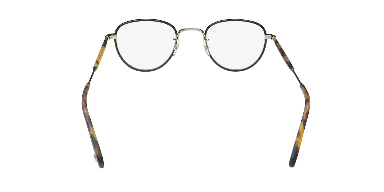 Garrett Leight Wiltern Blue Light Technology mbk-bs-mdkt Eyeglasses Matte Black 46mm Unisex 5