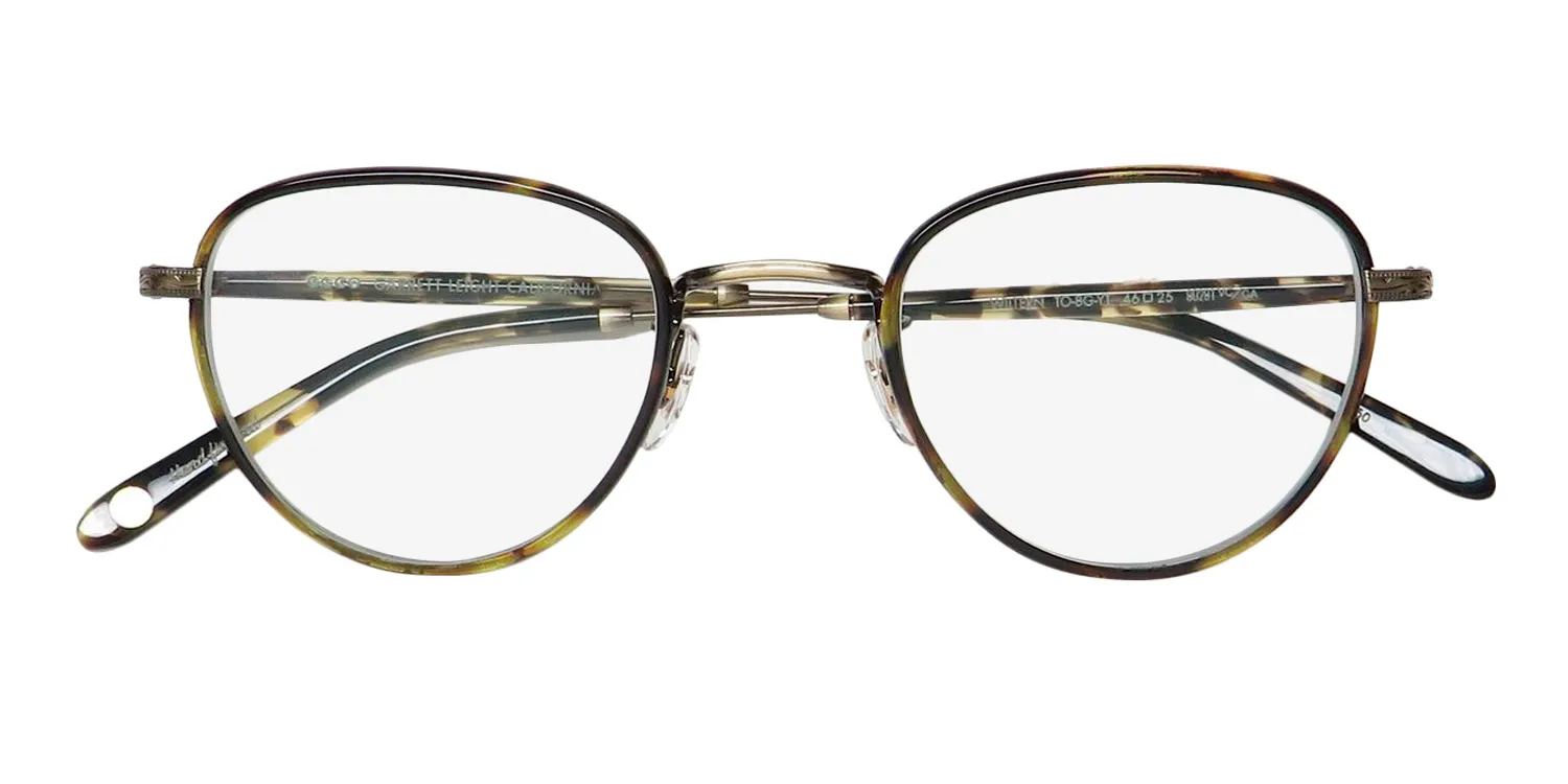 Garrett Leight Wiltern Blue Light Technology to-bg-yt Eyeglasses Tortoise 46mm Unisex 2