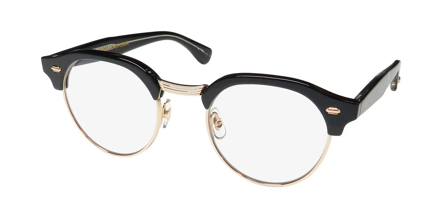 Garrett Leight Oakwood Blue Light Technology bk-g Eyeglasses Black 47mm Unisex