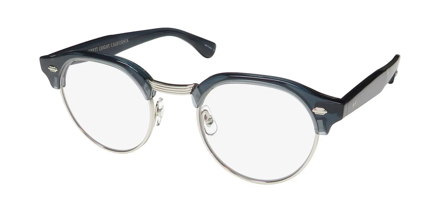 Garrett Leight Oakwood Blue Light Technology nvy-s Eyeglasses Navy 47mm Unisex