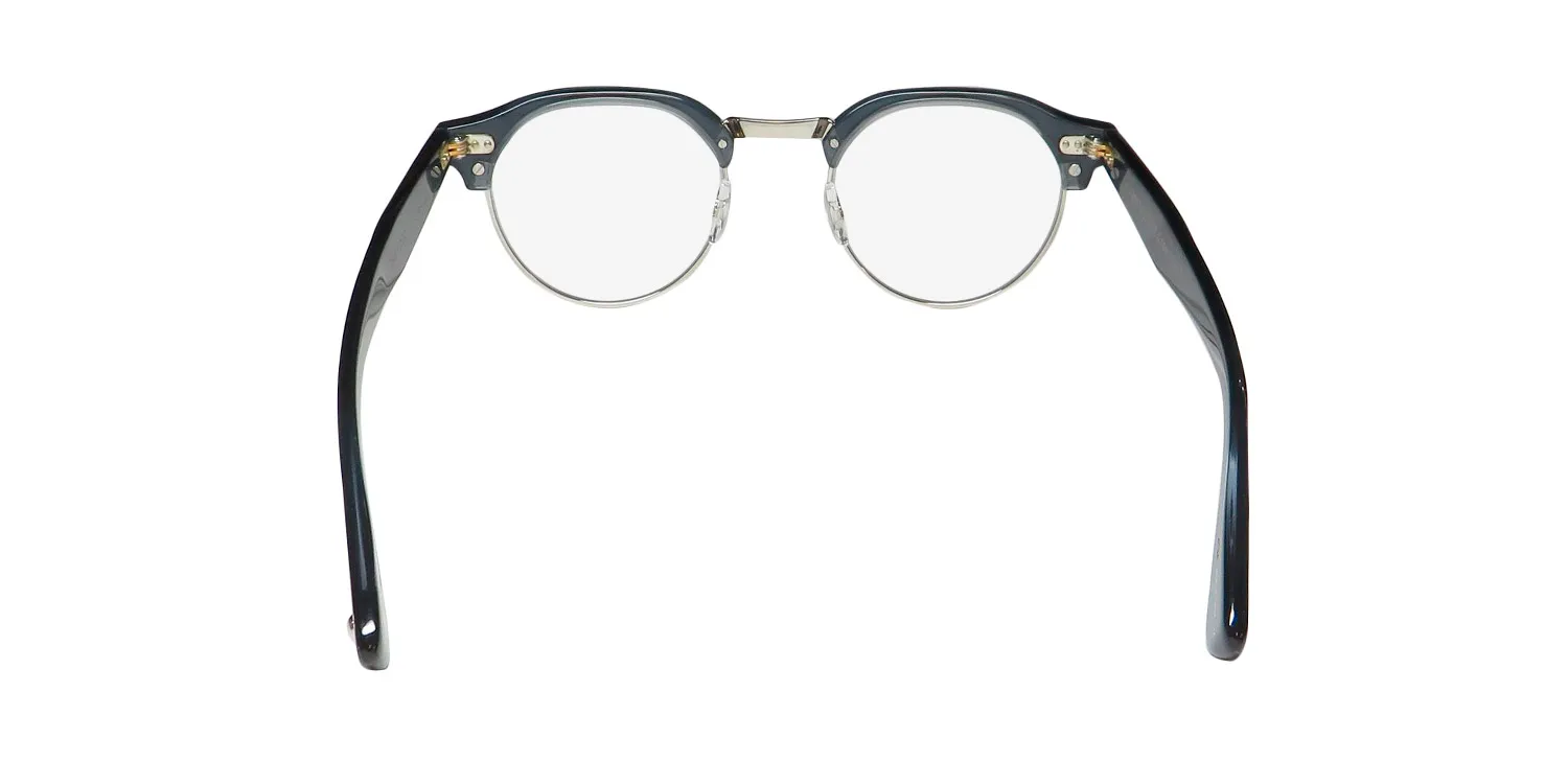 Garrett Leight Oakwood Blue Light Technology nvy-s Eyeglasses Navy 47mm Unisex 5