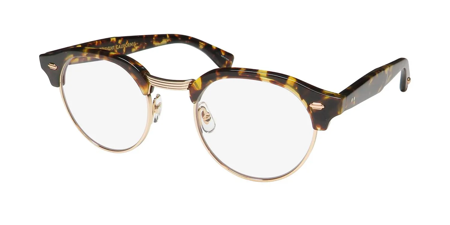 Garrett Leight Oakwood Blue Light Technology tut-g Eyeglasses Tuscan 47mm Unisex