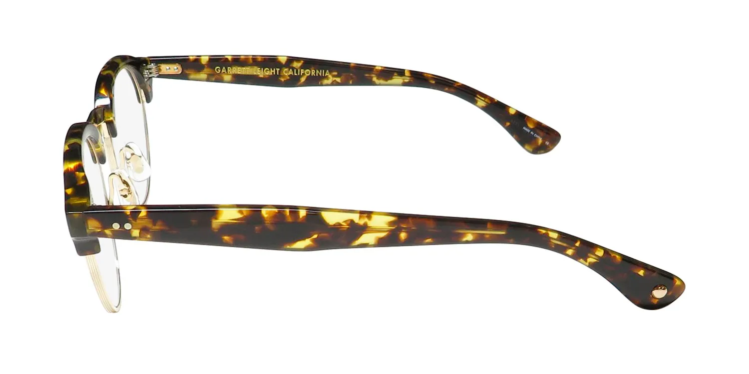 Garrett Leight Oakwood Blue Light Technology tut-g Eyeglasses Tuscan 47mm Unisex 4