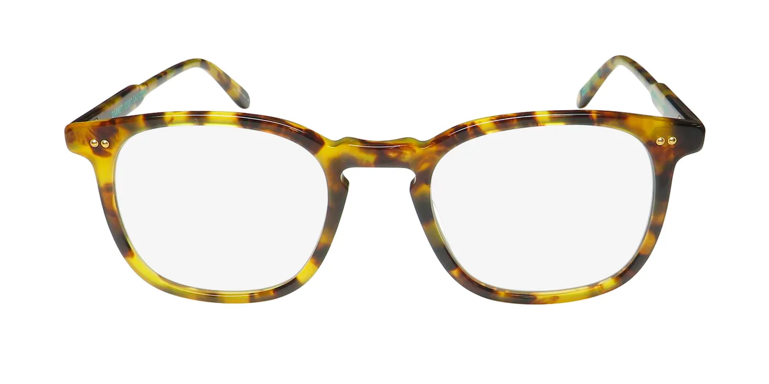 Garrett Leight Ruskin Blue Light Technology spt Eyeglasses Spotted Tortoise 48mm Unisex 3