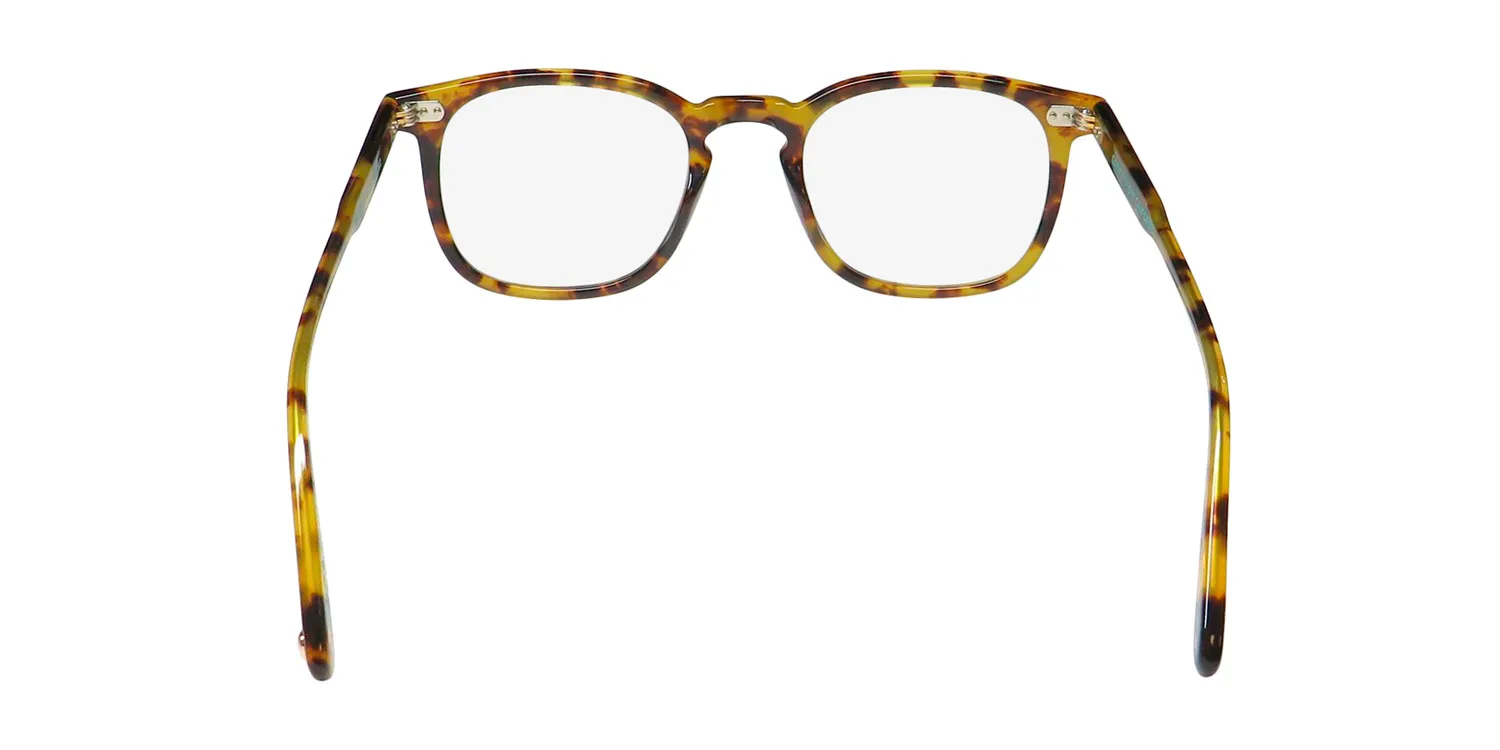 Garrett Leight Ruskin Blue Light Technology spt Eyeglasses Spotted Tortoise 48mm Unisex 5