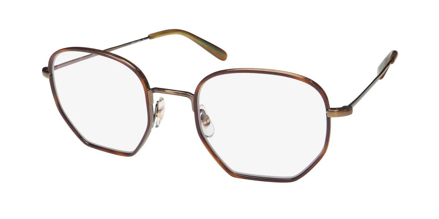 Garrett Leight Woodlawn Blue Light Technology mgt-g-bto Eyeglasses Marigold Tortoise 47mm Unisex