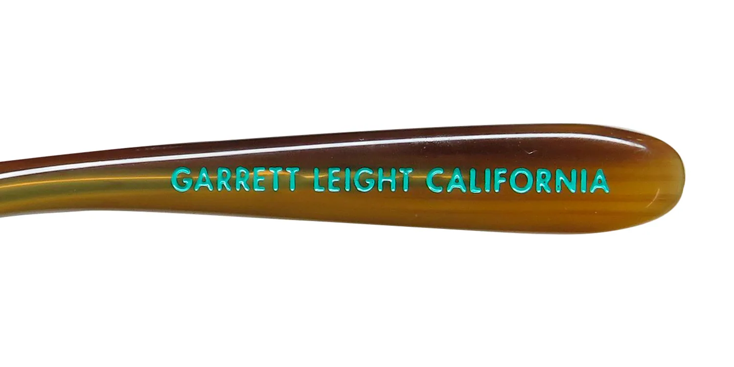 Garrett Leight Woodlawn Blue Light Technology mgt-g-bto Eyeglasses Marigold Tortoise 47mm Unisex 7