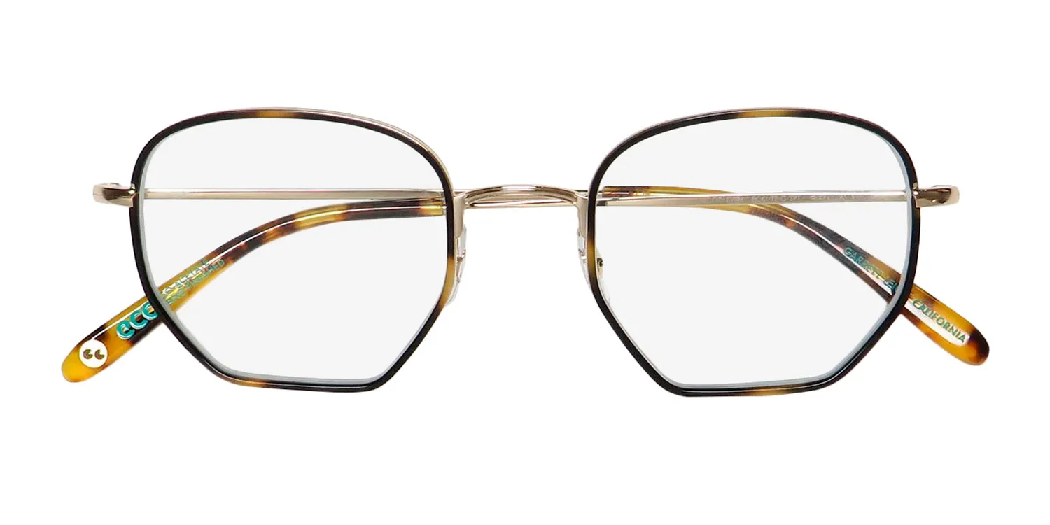 Garrett Leight Woodlawn Blue Light Technology te-g-spt Eyeglasses Tiger Eye 47mm Unisex 2
