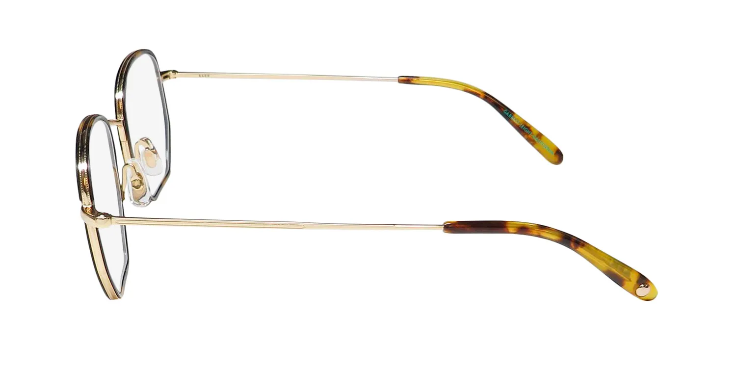 Garrett Leight Woodlawn Blue Light Technology te-g-spt Eyeglasses Tiger Eye 47mm Unisex 4