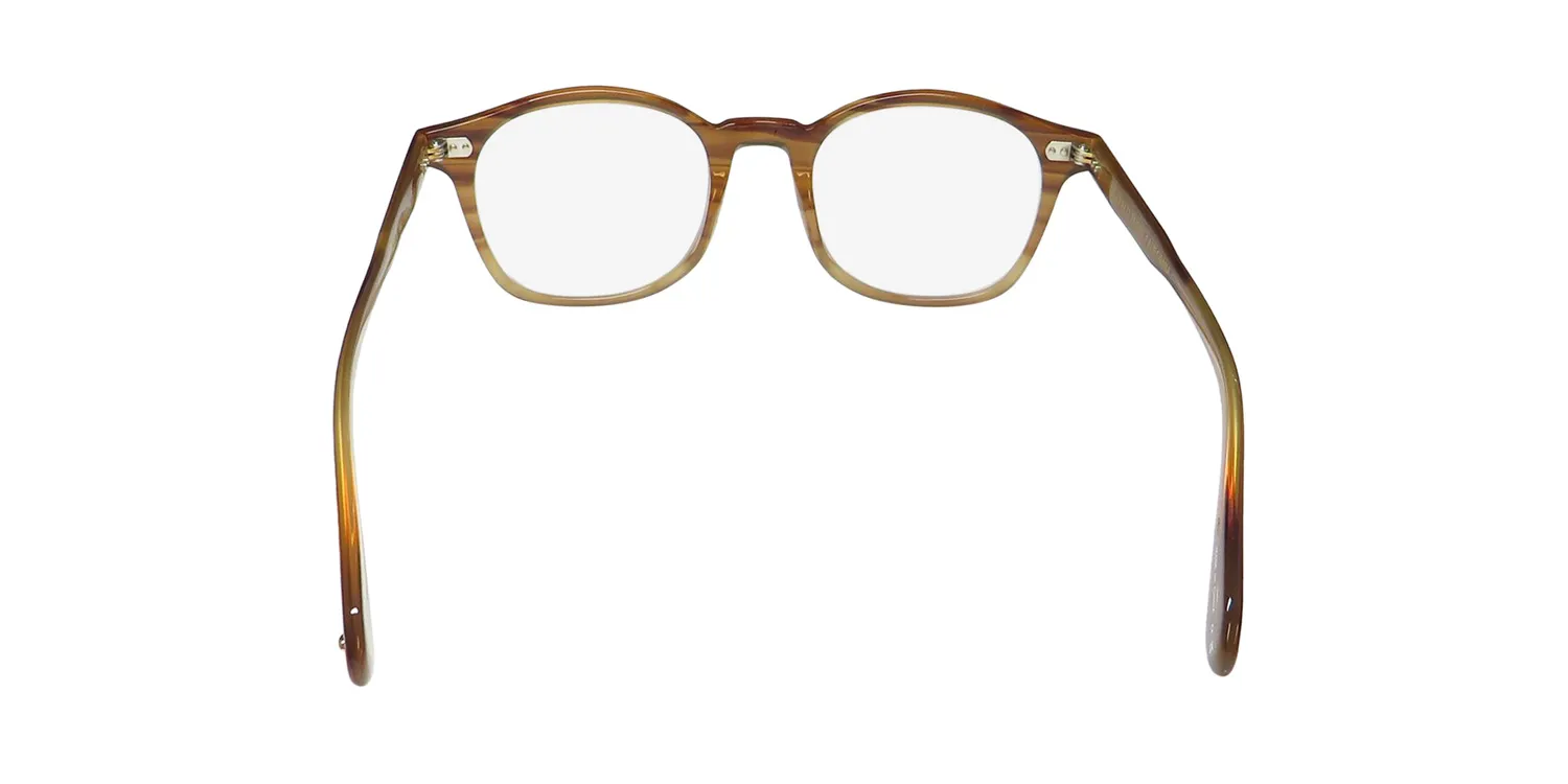 Garrett Leight Riley Blue Light Technology btf Eyeglasses Blonde Tortoise Fade 48mm 5
