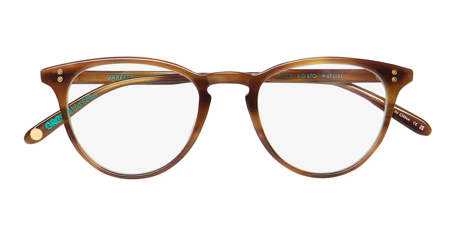 Garrett Leight Alice Blue Light Technology bio bto Eyeglasses Blonde Tortoise 47mm 2