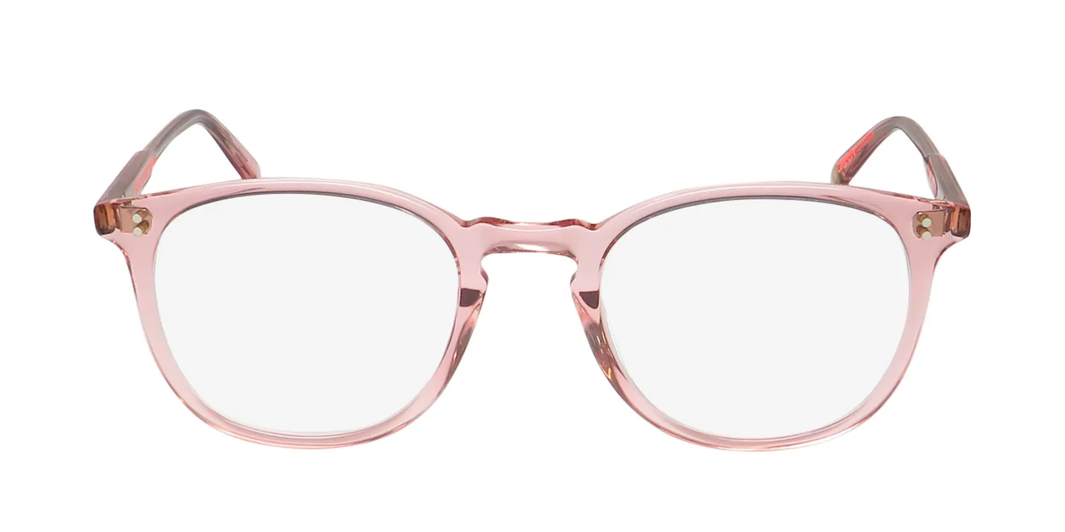 Garrett Leight Kinney Blue Light Technology bio r Eyeglasses Transparent Pink 49mm 3