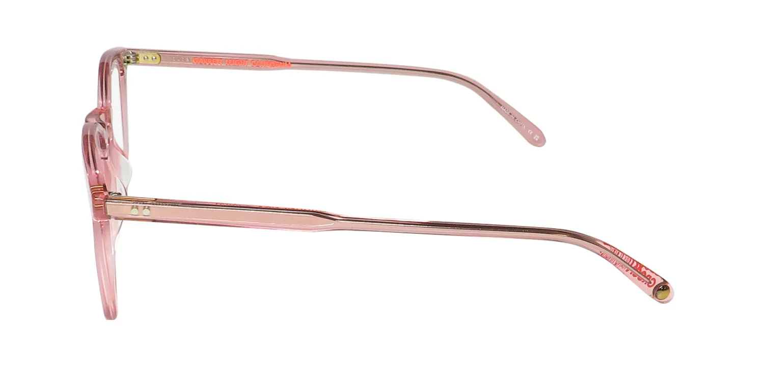 Garrett Leight Kinney Blue Light Technology bio r Eyeglasses Transparent Pink 49mm 4