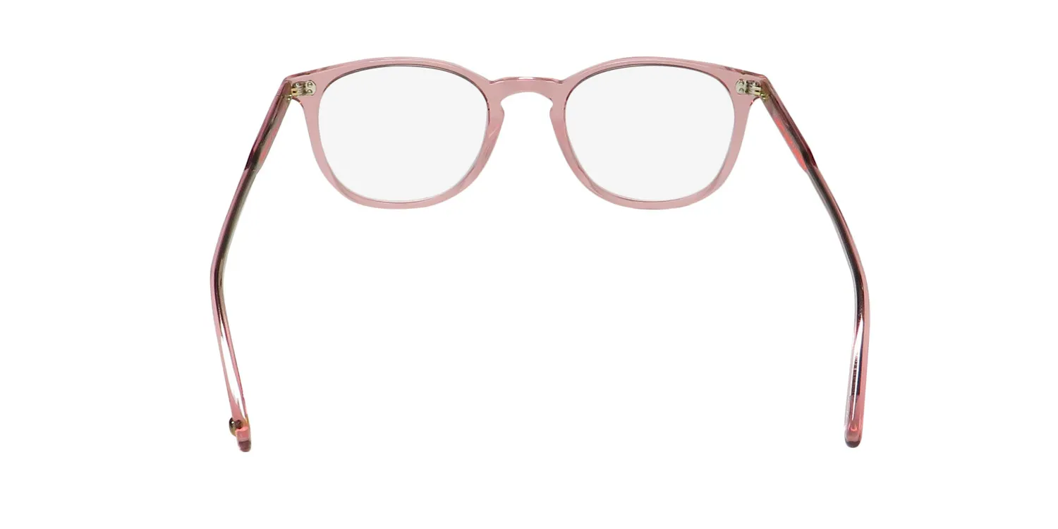 Garrett Leight Kinney Blue Light Technology bio r Eyeglasses Transparent Pink 49mm 5