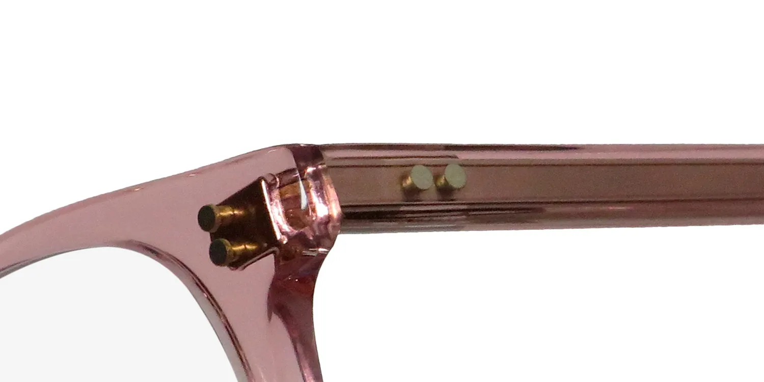 Garrett Leight Kinney Blue Light Technology bio r Eyeglasses Transparent Pink 49mm 6