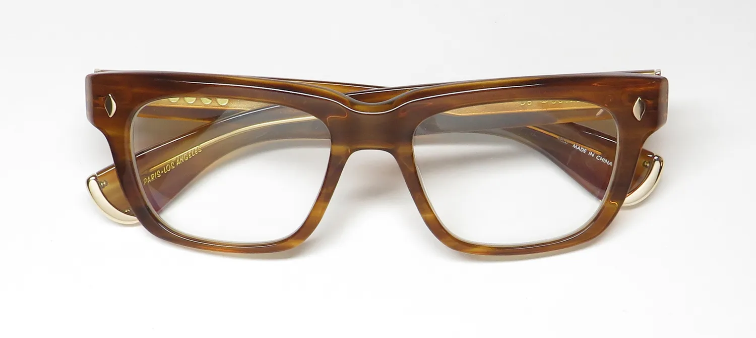 Garrett Leight Glco X Officine Generale Blue Light Technology db Eyeglasses Brown Havana 50mm 2