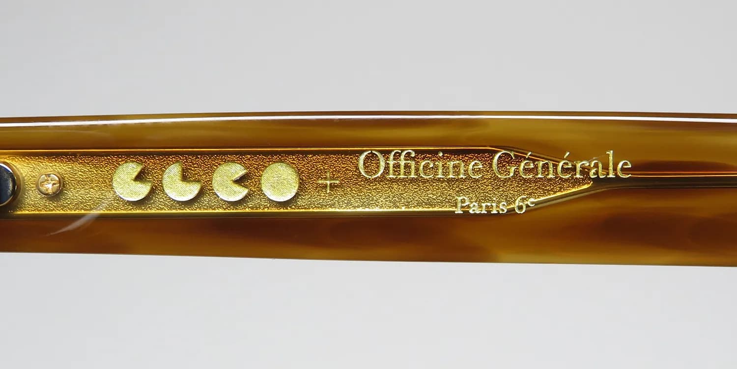 Garrett Leight Glco X Officine Generale Blue Light Technology db Eyeglasses Brown Havana 50mm 7