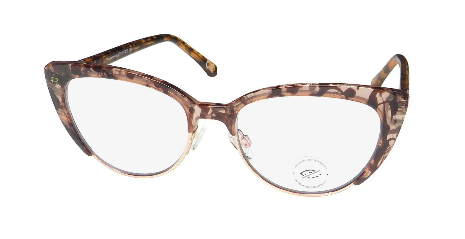 Prive Revaux The Veronica Blue Light Technology c70 Eyeglasses Rose Tortoise 53mm Women