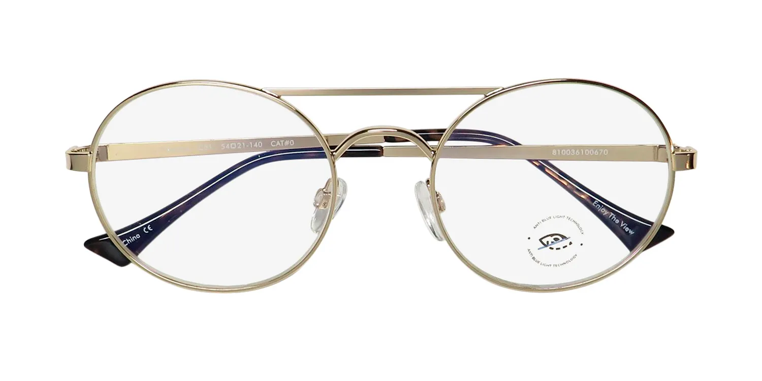 Prive Revaux The Jane Blue Light Technology c51 Eyeglasses Champagne Gold 54mm Unisex 2