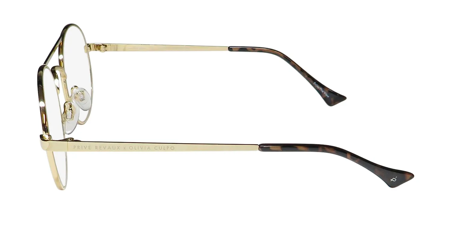 Prive Revaux The Jane Blue Light Technology c51 Eyeglasses Champagne Gold 54mm Unisex 4