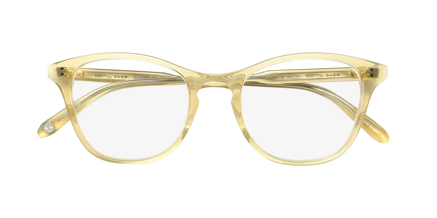 Garrett Leight Vienna Blue Light Technology b Eyeglasses Caramel Crystal 48mm 2