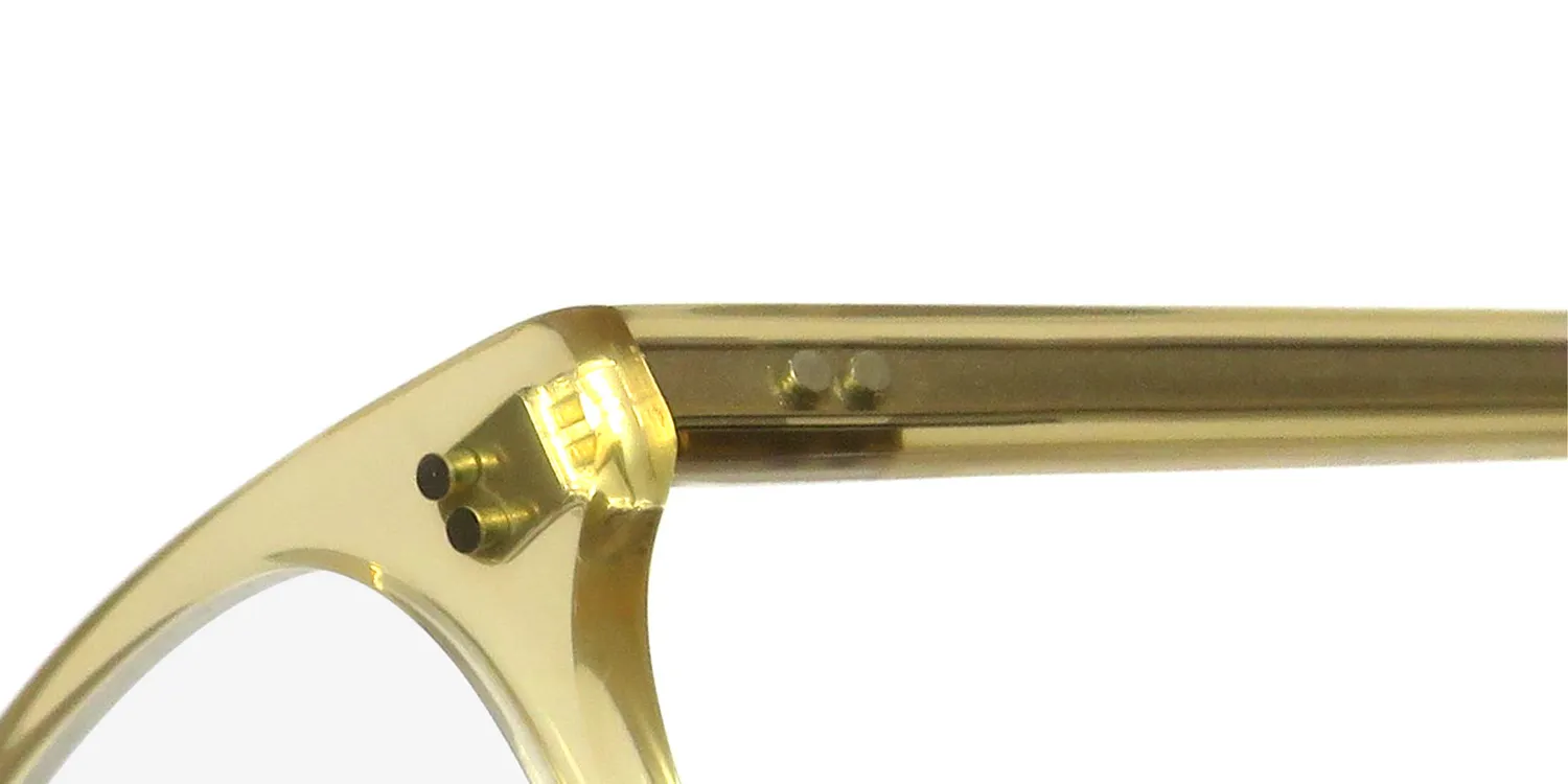 Garrett Leight Vienna Blue Light Technology b Eyeglasses Caramel Crystal 48mm 6