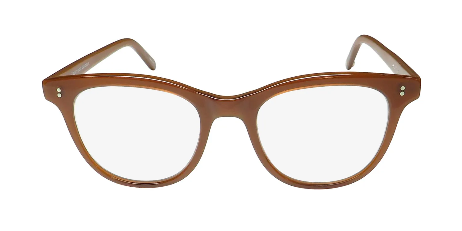 Garrett Leight Loyola Blue Light Technology ti Eyeglasses Tiramisu 47mm Unisex 3