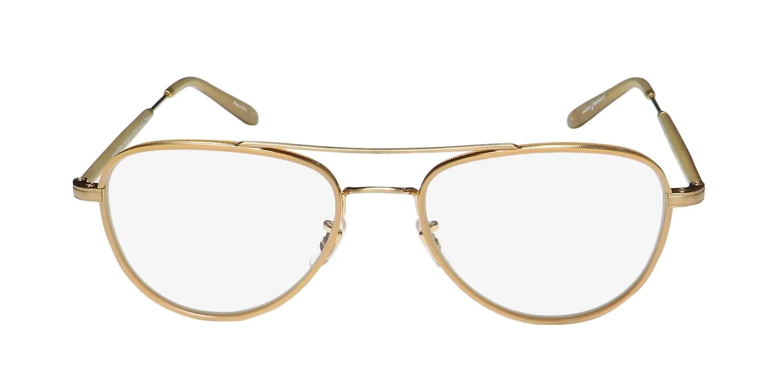 Garrett Leight Linnie Blue Light Technology plbge-mg Eyeglasses Pearl Beige 51mm Unisex 3