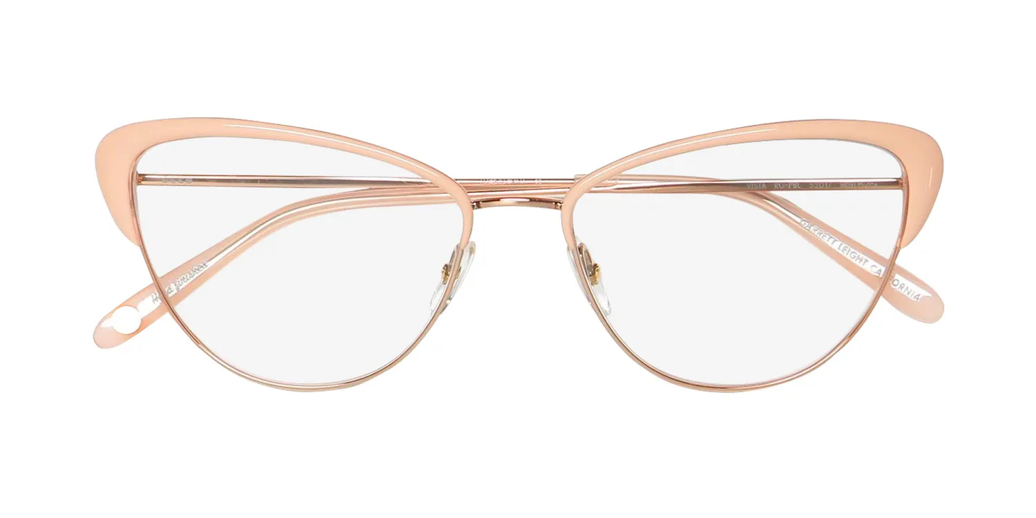 Garrett Leight Vista Blue Light Technology rg-pbl Eyeglasses Rose Gold 53mm 2