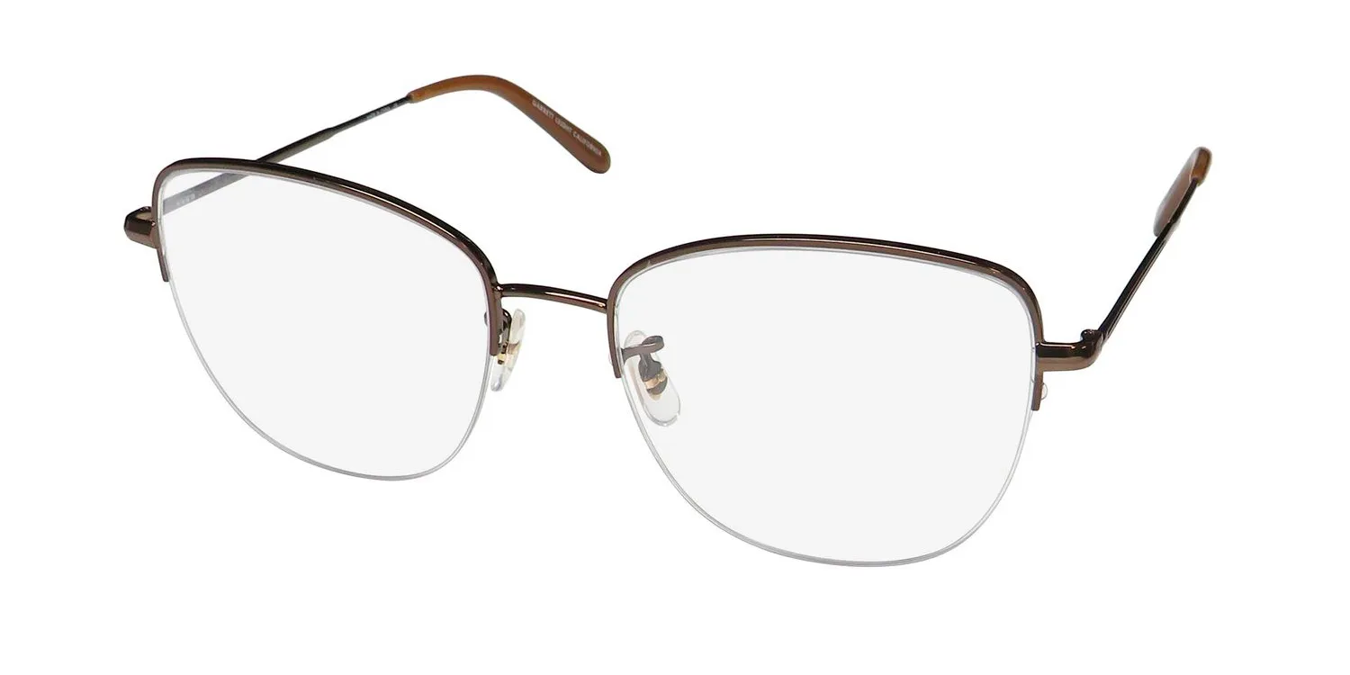 Garrett Leight Pershing Blue Light Technology ame-ti Eyeglasses Americano 54mm