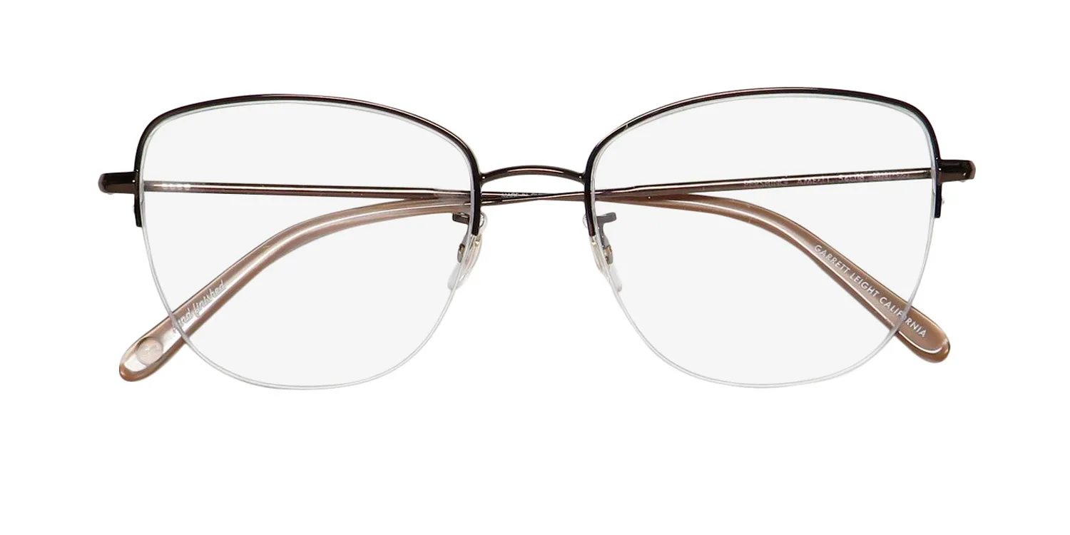 Garrett Leight Pershing Blue Light Technology ame-ti Eyeglasses Americano 54mm 2