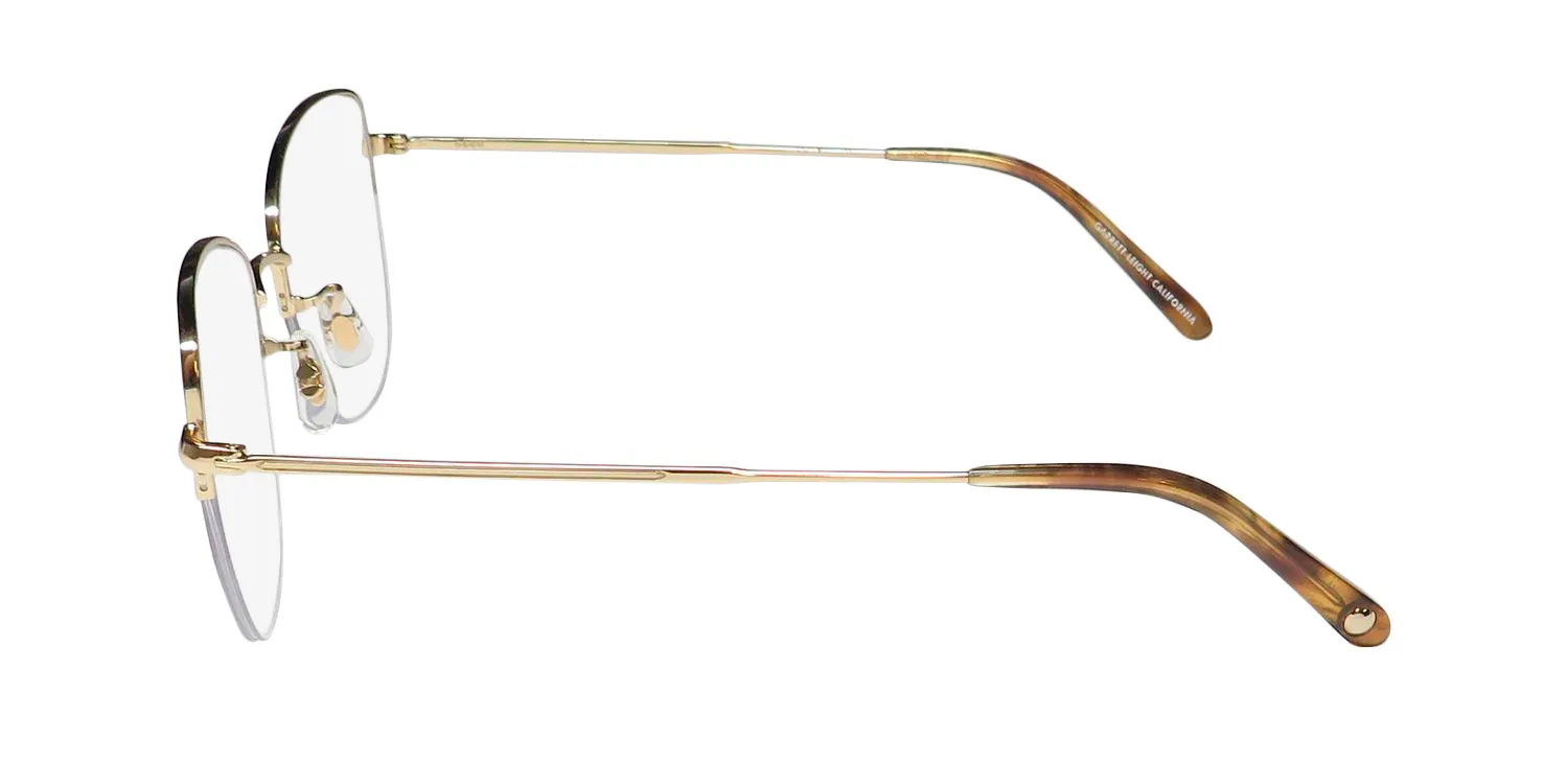 Garrett Leight Pershing Blue Light Technology g-fet Eyeglasses Gold 54mm 4